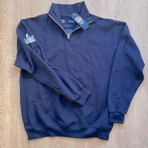 NFL Super Bowl LIX Team Apparel 1/4 Zip Pullover Navy Men’s Large